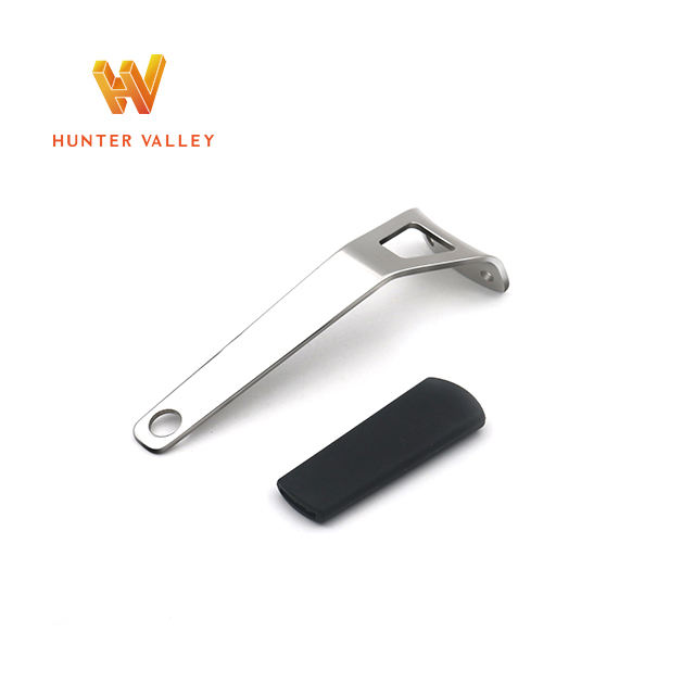 High quality accessories silicone sleeve removable handle stainless steel handle for frying pan