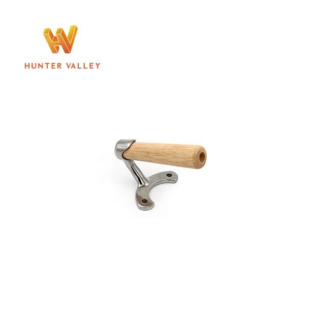 Hunter Valley Cast Cookware Hardware Custom Metal Stainless Steel Cover Ear and wood Cover Ear wood handle lid cover handle