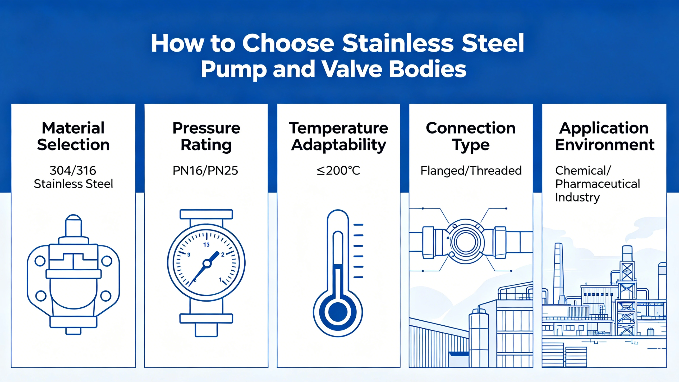 How to Choose Stainless Steel Pump and Valve Bodies